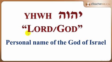 lord meaning in hebrew.